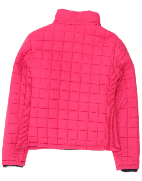 SUPERDRY Womens Padded Jacket UK 18 XL Pink Nylon