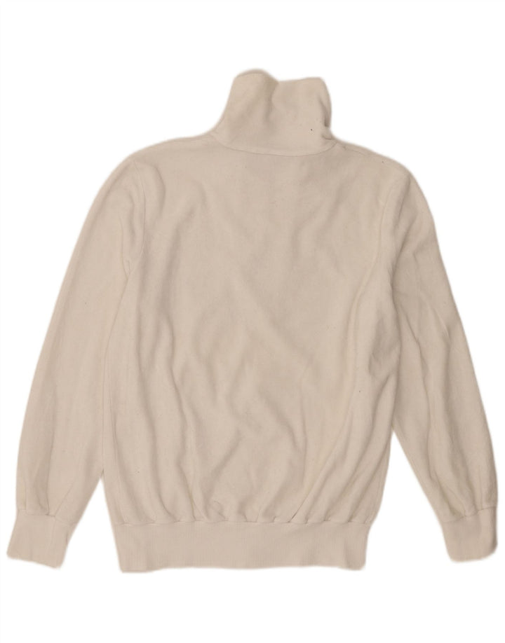 Trigema Mens Tracksuit Top Jacket Small White Cotton