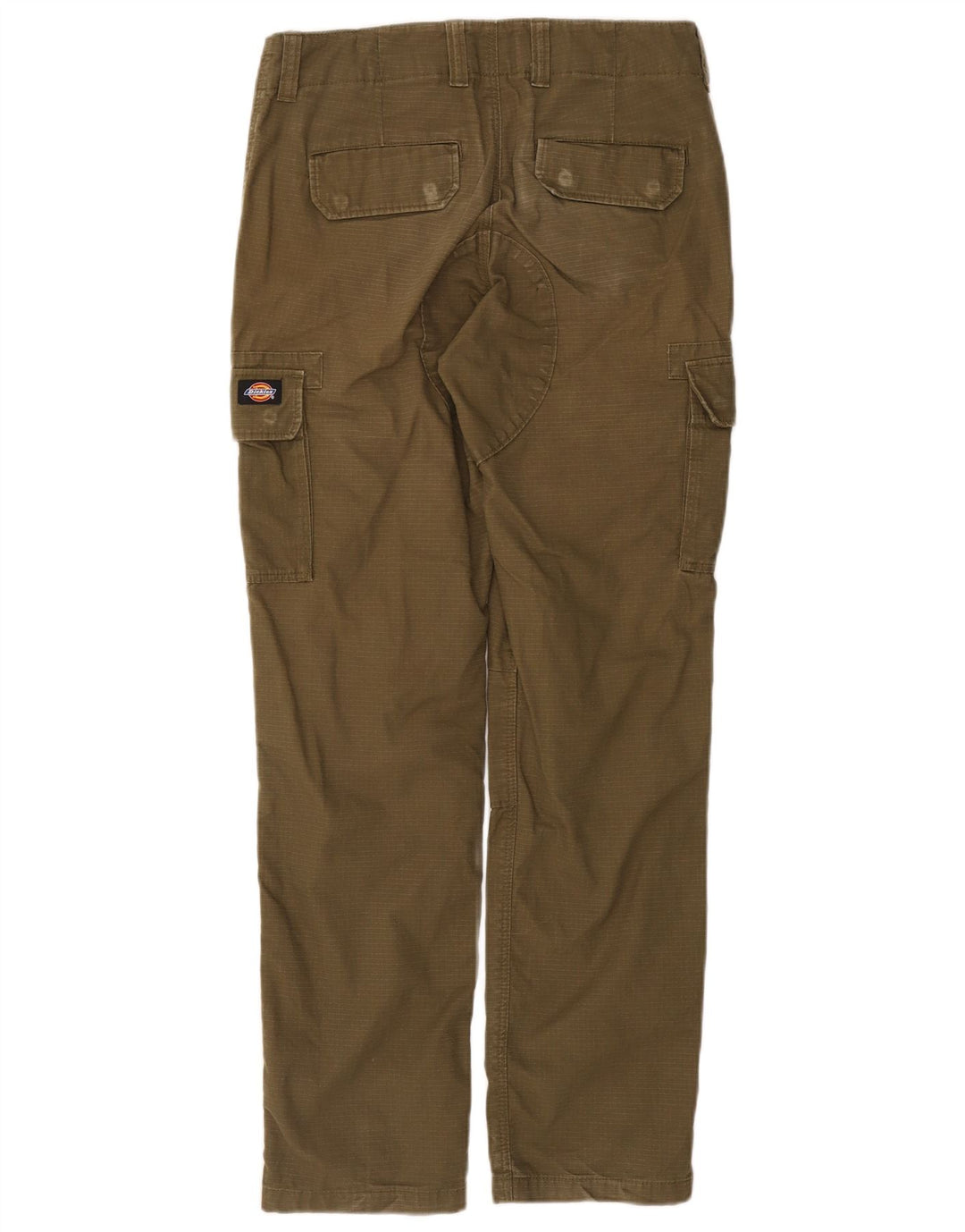 DICKIES Mens Straight Cargo Trousers W30 L31 Khaki Polyester