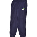 PUMA Boys Graphic Tracksuit Trousers Joggers 11-12 Years Navy Blue Cotton | Vintage Puma | Thrift | Second-Hand Puma | Used Clothing | Messina Hembry 
