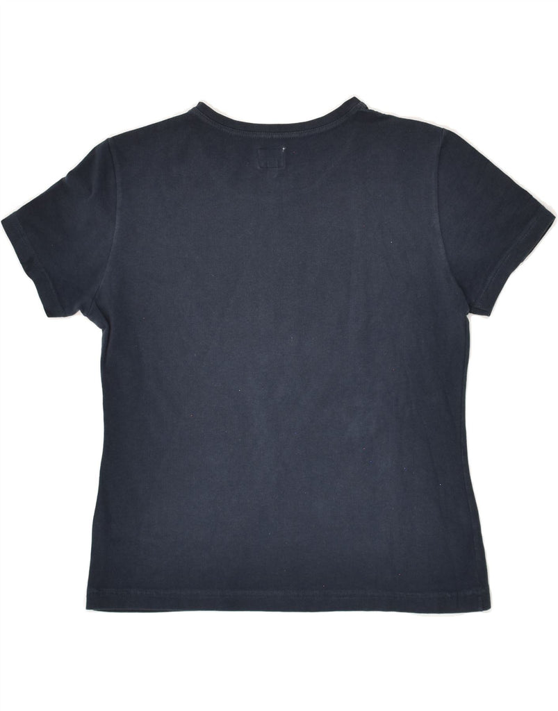 CALVIN KLEIN Girls Graphic T-Shirt Top 11-12 Years Large Navy Blue Cotton | Vintage Calvin Klein | Thrift | Second-Hand Calvin Klein | Used Clothing | Messina Hembry 
