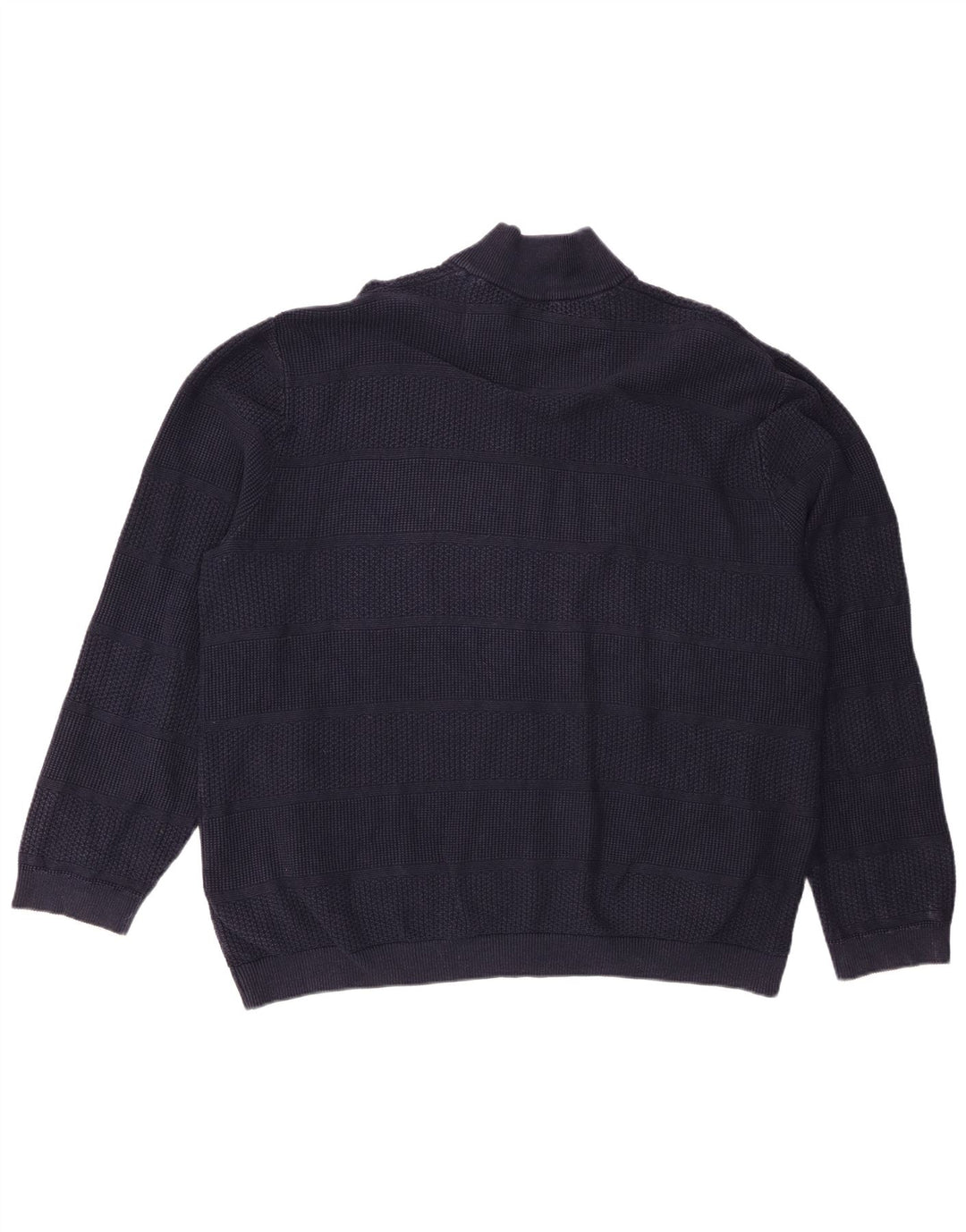 Blue Harbour Mens Cardigan Sweater 3XL Navy Blue Cotton