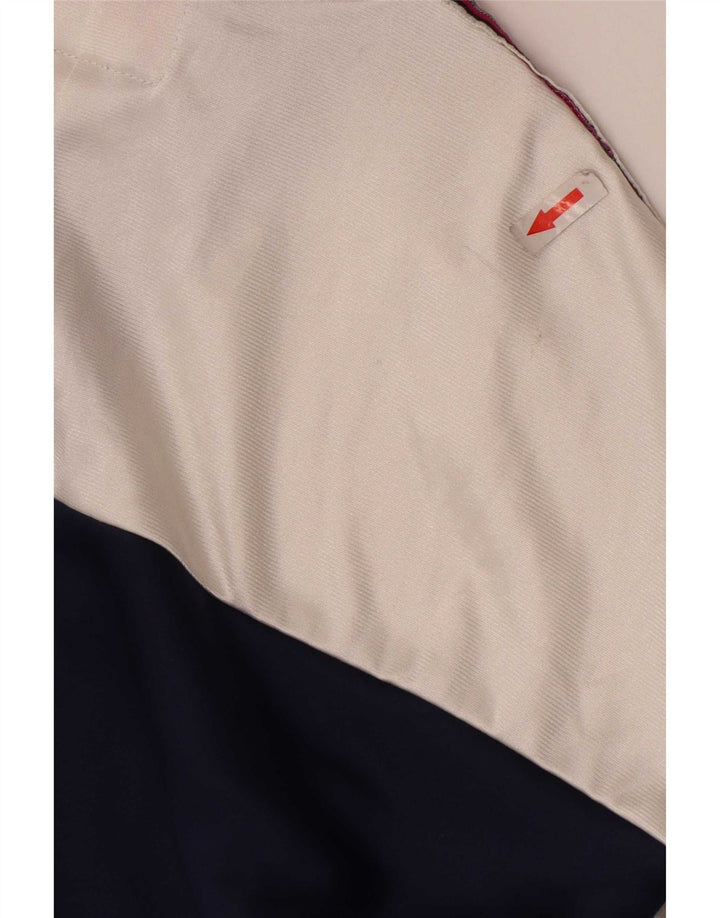 Asics Mens Graphic Tracksuit Top Jacket IT 50 Medium White Colourblock