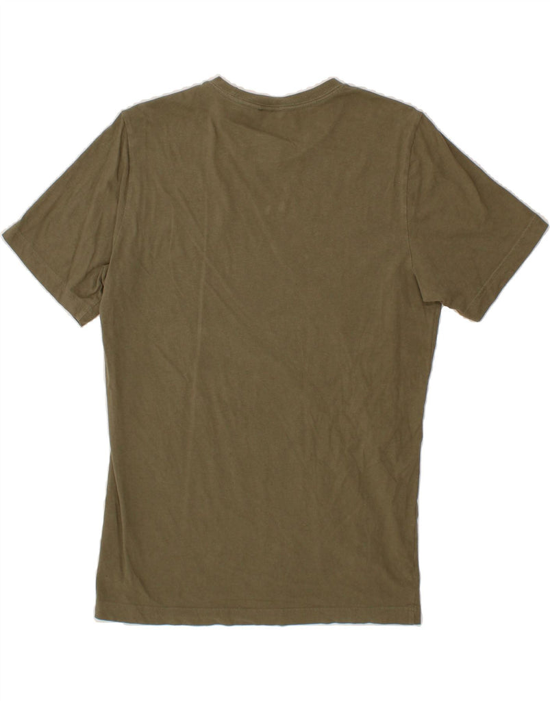 ADIDAS Mens Graphic T-Shirt Top Small Khaki Cotton Vintage Adidas and Second-Hand Adidas from Messina Hembry 