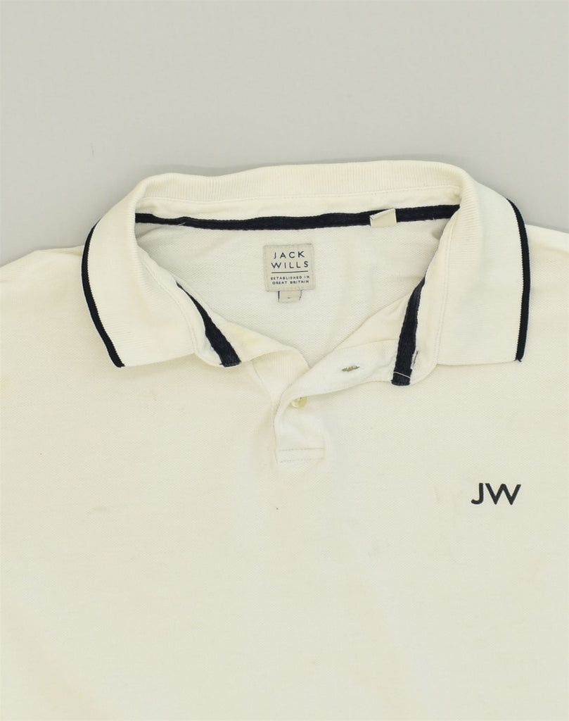 JACK WILLS Boys Polo Shirt 14-15 Years Large White Cotton | Vintage Jack Wills | Thrift | Second-Hand Jack Wills | Used Clothing | Messina Hembry 