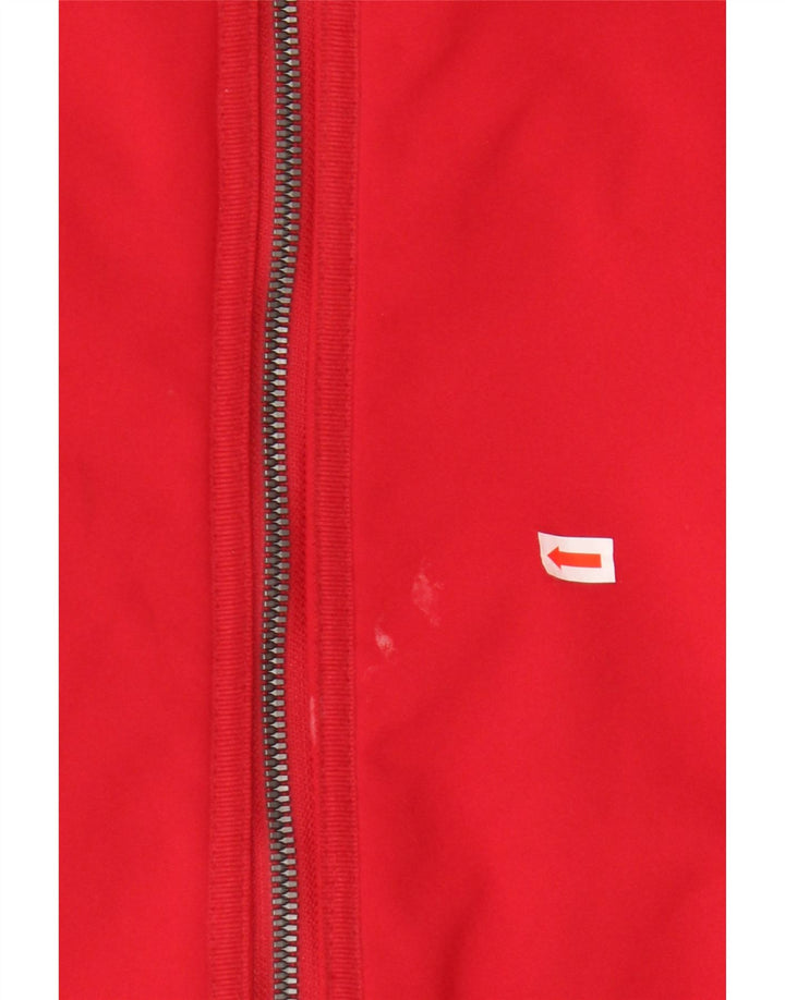 French Connection Womens Hooded Parka Jacket UK 18 XL Red Polyester