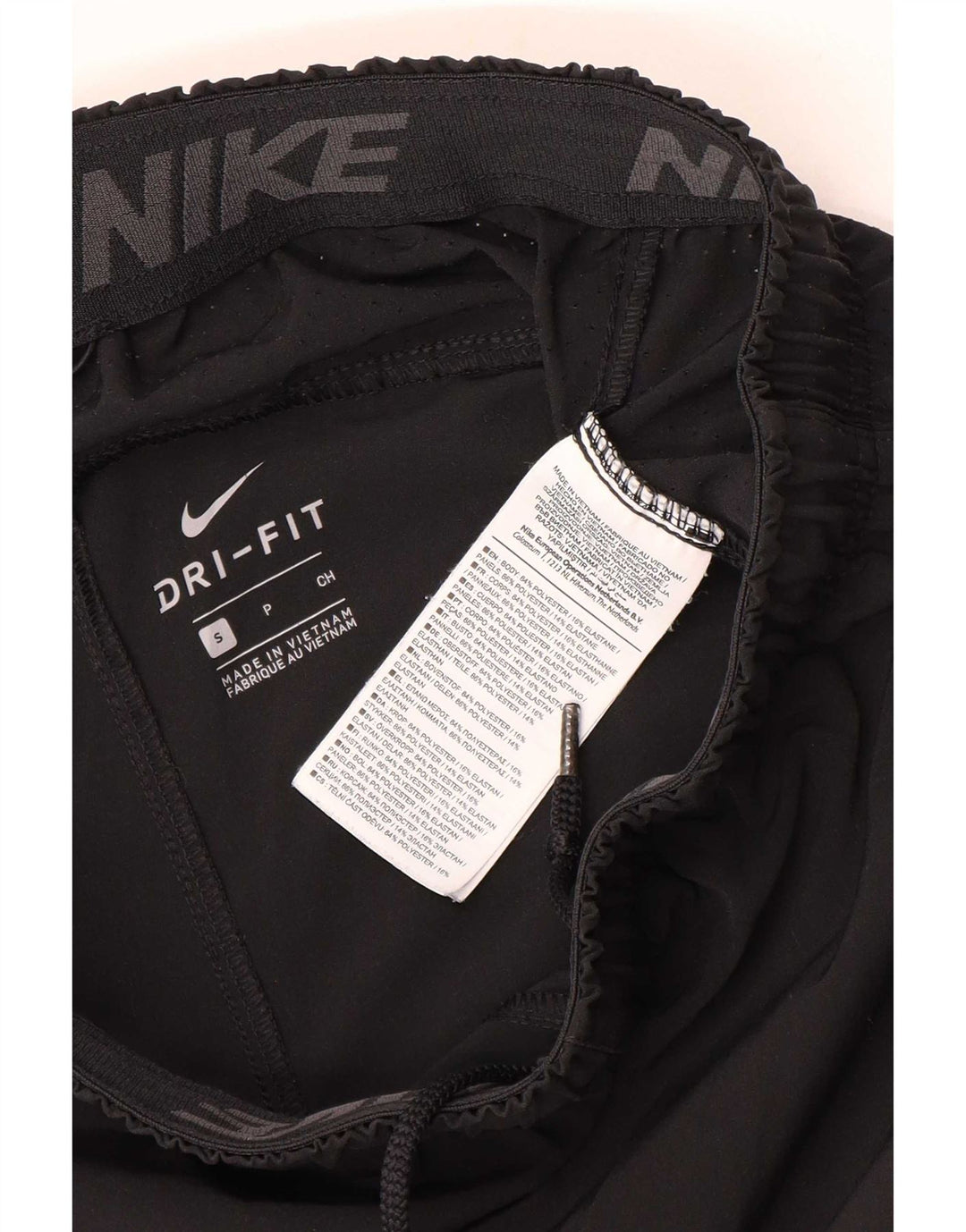 Nike Mens Dri Fit Graphic Sport Shorts Small Black Polyester