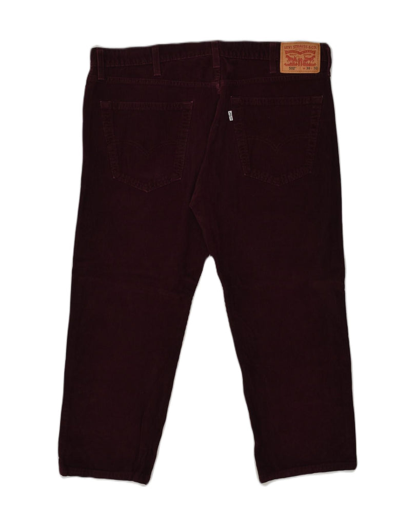 LEVI'S Mens 502 Tapered Corduroy Trousers W38 L24  Maroon Cotton | Vintage Levi's | Thrift | Second-Hand Levi's | Used Clothing | Messina Hembry 