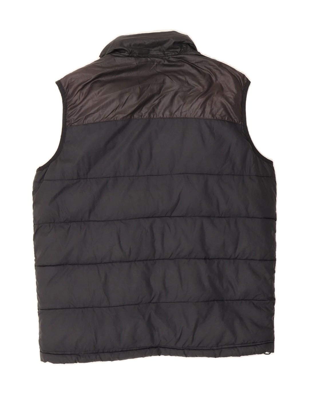 REEBOK Mens Padded Gilet UK 38 Medium Navy Blue Colourblock Polyester Vintage Reebok and Second-Hand Reebok from Messina Hembry 