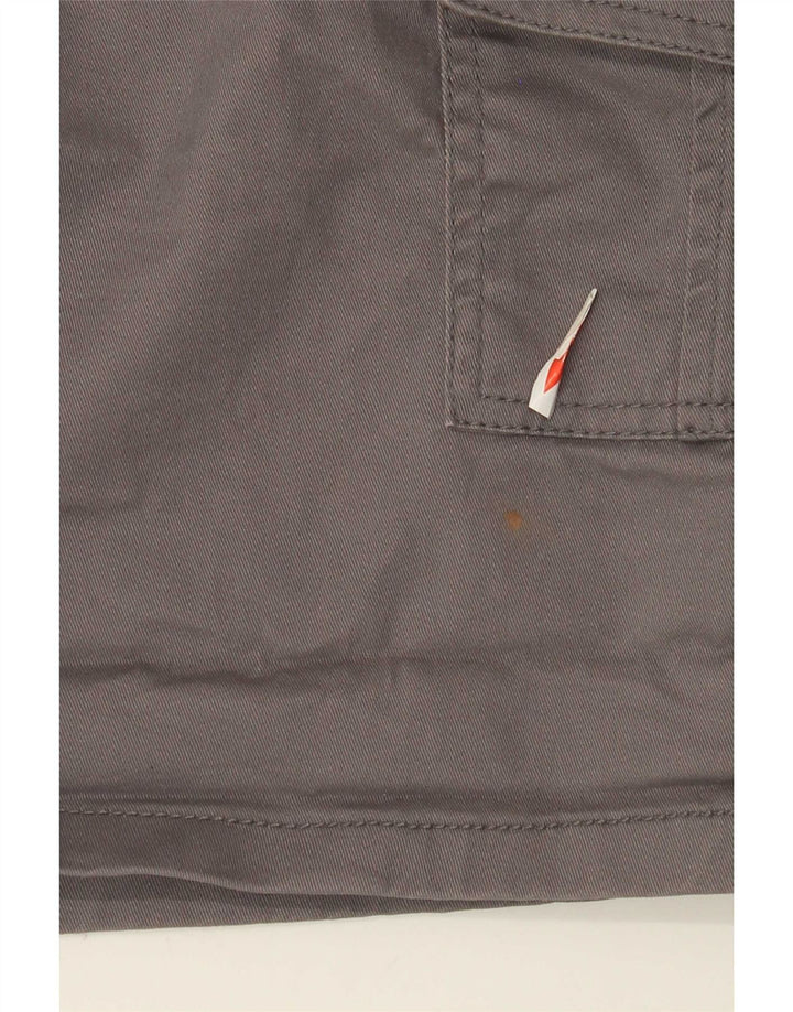 Bench Womens Cargo Shorts UK 12 Medium W30 Grey Cotton