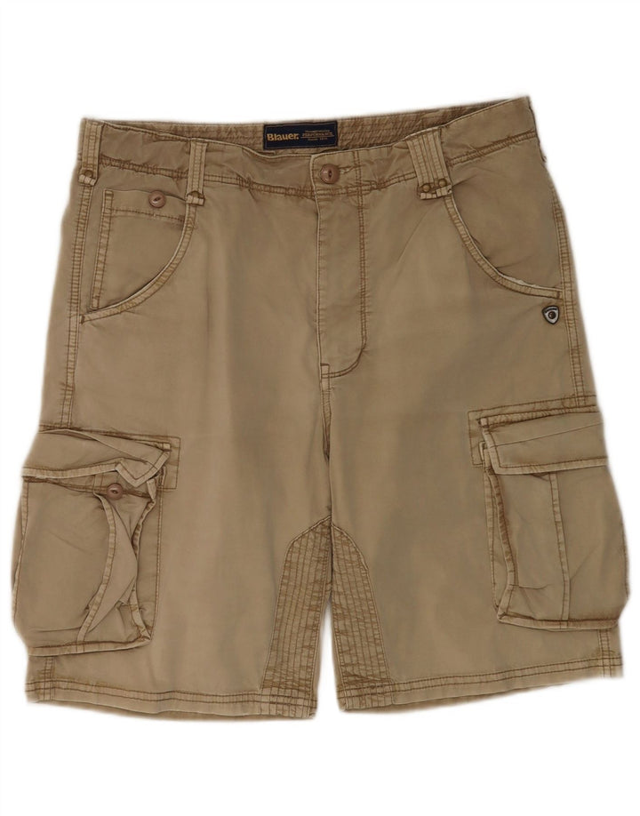 Blauer Mens Cargo Shorts W33 Medium Beige Cotton