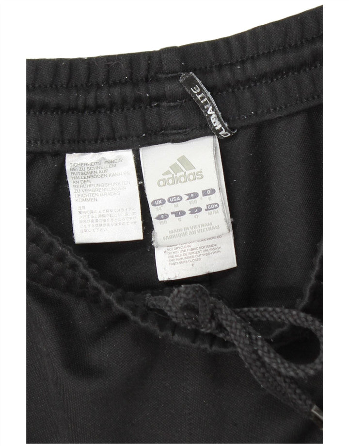 ADIDAS Mens Climalite Tracksuit Trousers Large Black Polyester