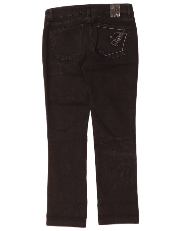 Trussardi Womens Slim Jeans W28 L28 Black Cotton