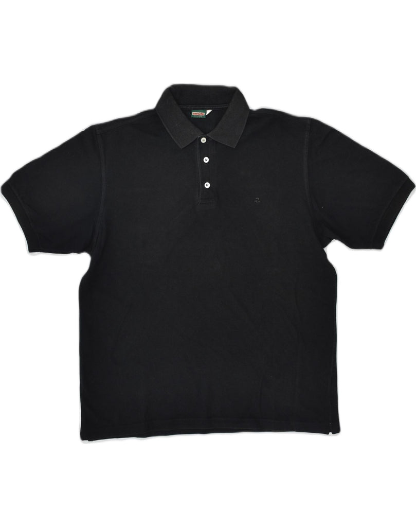 INVICTA Mens Polo Shirt Large Black Cotton | Vintage Invicta | Thrift | Second-Hand Invicta | Used Clothing | Messina Hembry 