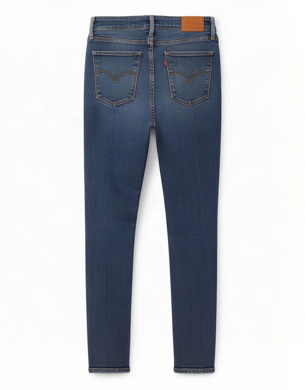 Levi's Womens High Rise Skinny Jeans W27 L30 Blue Lyocell