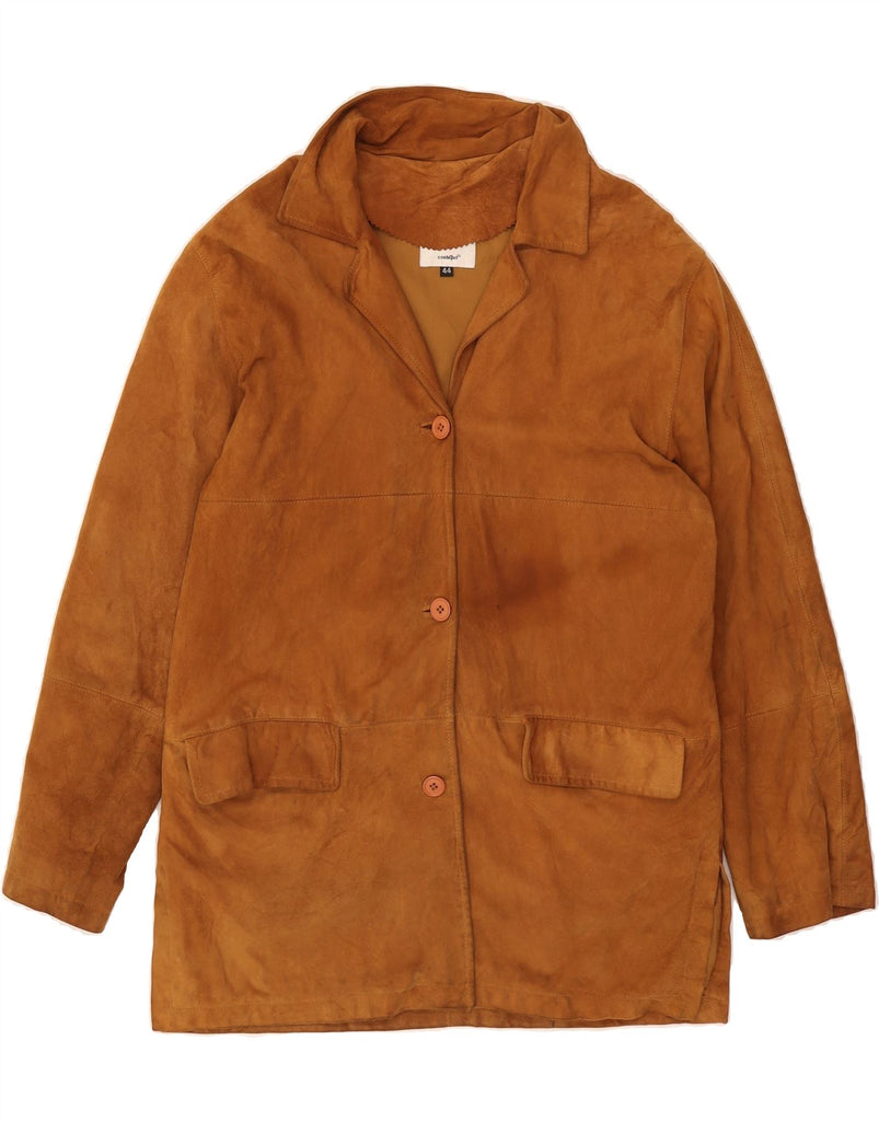 CONBIPEL Womens Suede Jacket IT 44 Medium Brown Leather Vintage Conbipel and Second-Hand Conbipel from Messina Hembry 