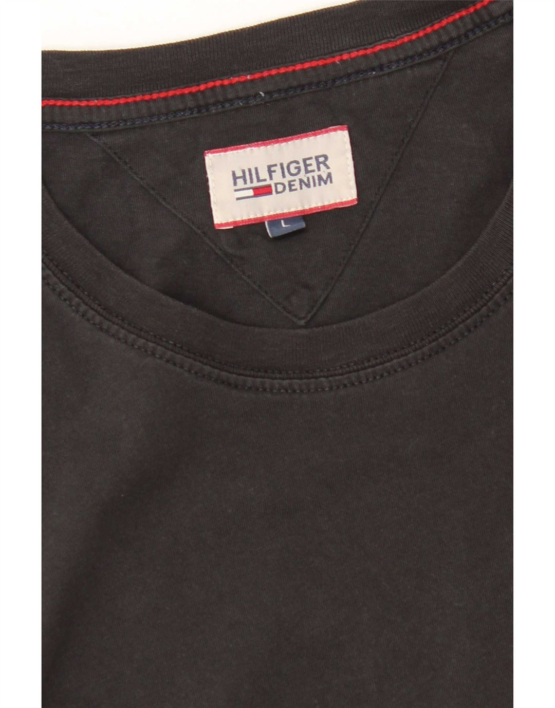 Tommy Hilfiger Womens T-Shirt Top UK 16 Large Black