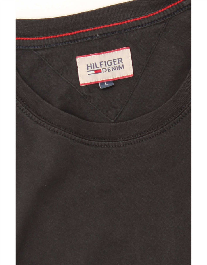 Tommy Hilfiger Womens T-Shirt Top UK 16 Large Black