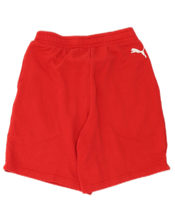 Puma Boys Sport Shorts 13-14 Years Red Colourblock Cotton