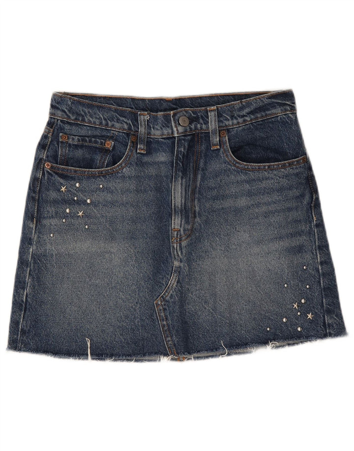 Levi's Womens Denim Skirt W27 Small Blue