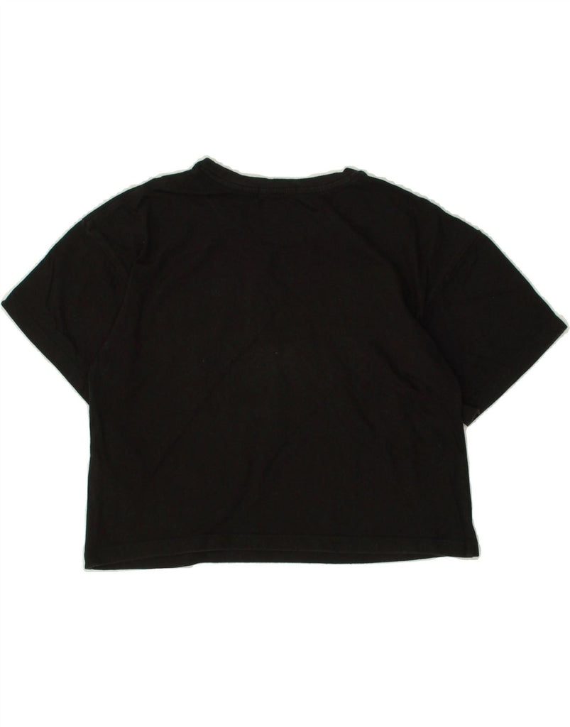 CALVIN KLEIN JEANS Girls Graphic Crop Top 11-12 Years Black Cotton Vintage Calvin Klein Jeans and Second-Hand Calvin Klein Jeans from Messina Hembry 