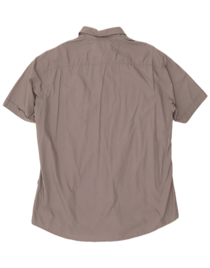MEXX Mens Short Sleeve Shirt XL Grey Cotton