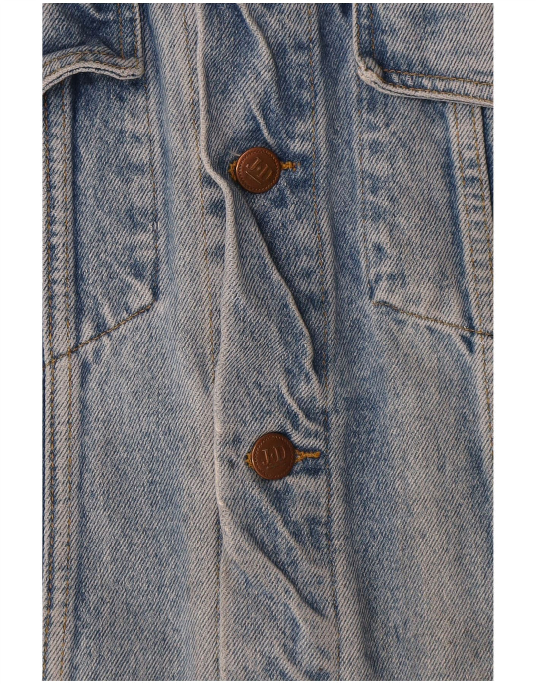 Vintage Mens Denim Jacket UK 38 Medium Blue Cotton