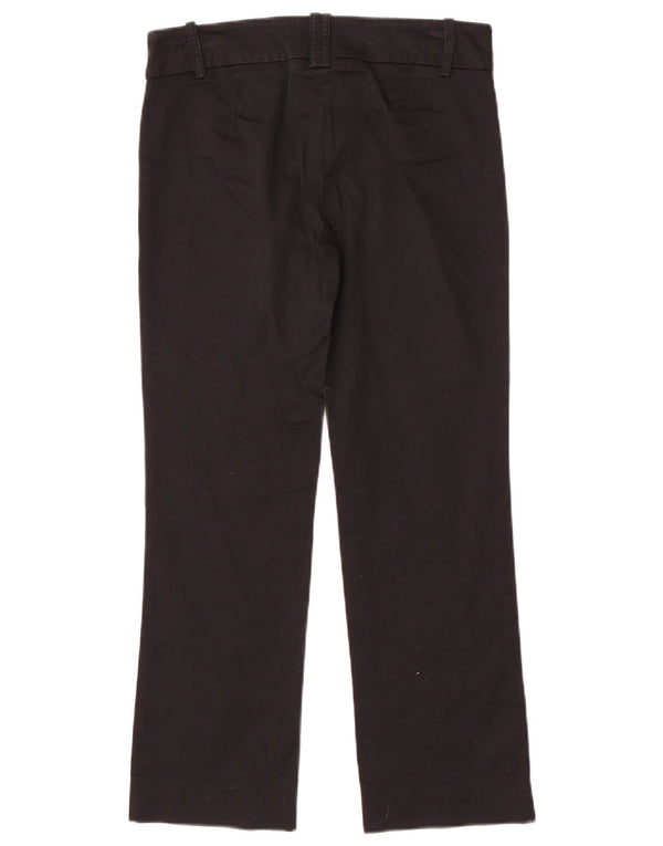 Zara Womens Straight Casual Trousers EU 38 Small W28 L26 Black