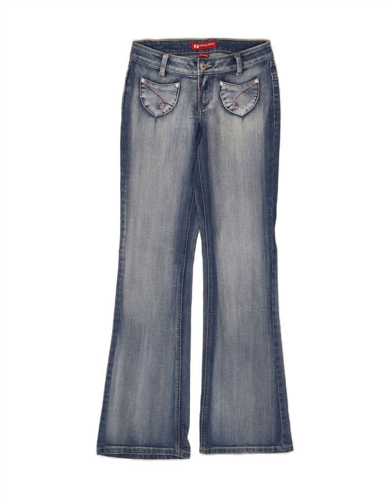 ZINNIA Womens Low Waist Bootcut Jeans IT 36 XS W26 L34 Blue Cotton Vintage Zinnia and Second-Hand Zinnia from Messina Hembry 