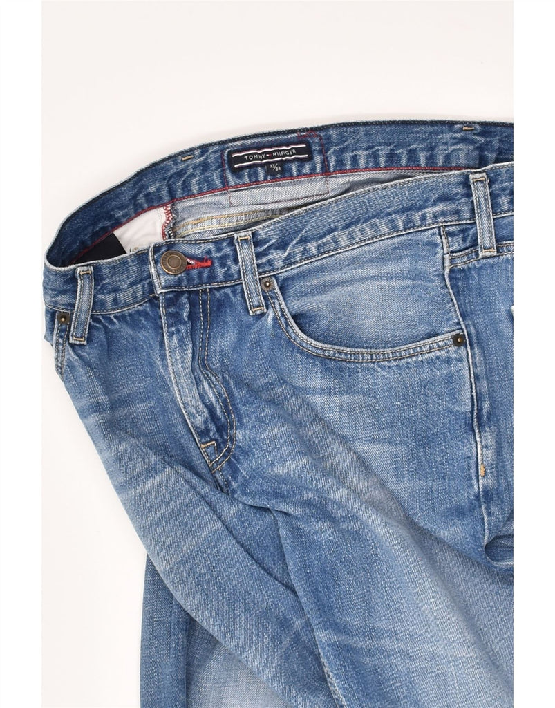 TOMMY HILFIGER Mens Straight Jeans W33 L34 Blue Cotton | Vintage Tommy Hilfiger | Thrift | Second-Hand Tommy Hilfiger | Used Clothing | Messina Hembry 