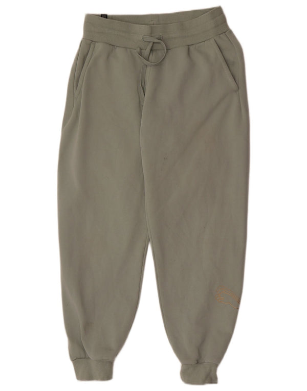 Puma Womens Tracksuit Trousers Joggers UK 10 Small Green Cotton