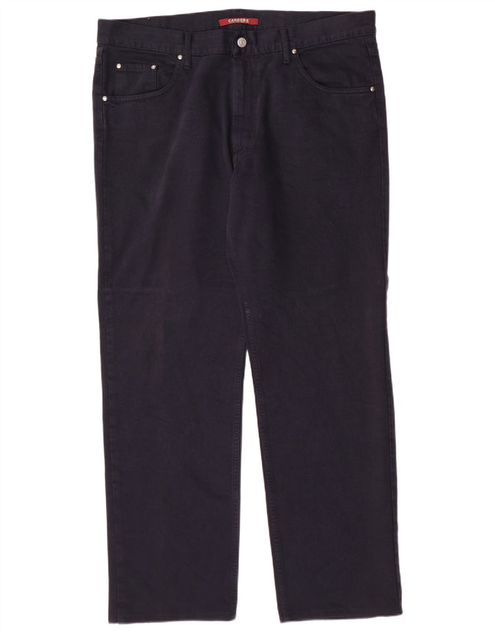 Carrera Mens Straight Jeans W40 L31 Navy Blue Cotton