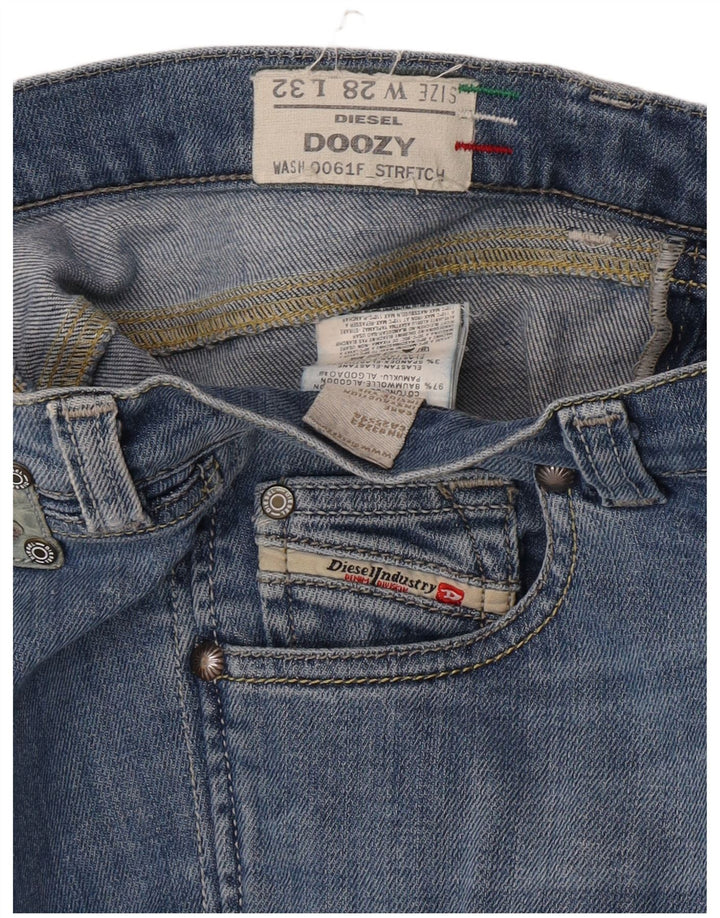 Diesel Womens Doozy Slim Jeans W28 L32 Blue Cotton