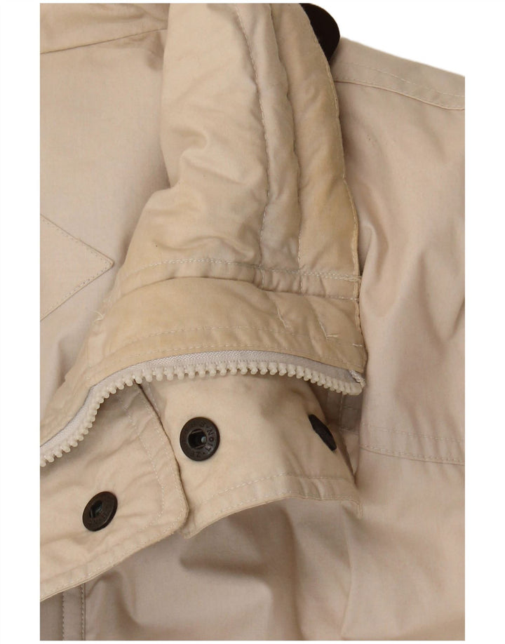 Vintage Mens Padded Coat UK 42 XL Beige