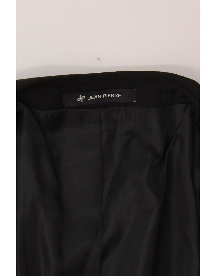 JEAN PIERRE Mens 2 Button Blazer Jacket UK 36 Small Black