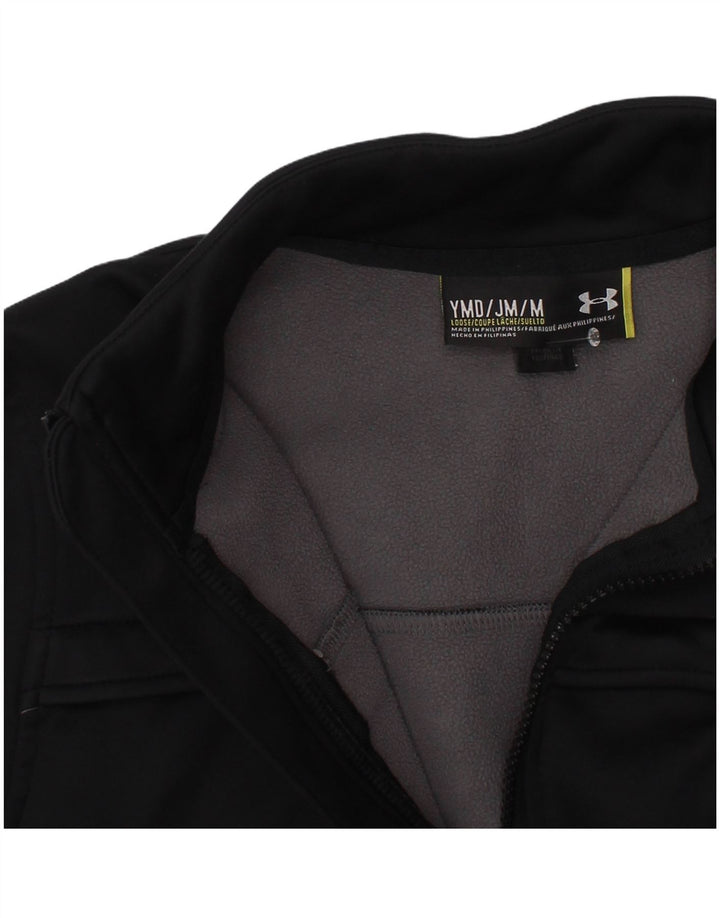 Under Armour Boys Tracksuit Top Jacket 9-10 Years Medium Black