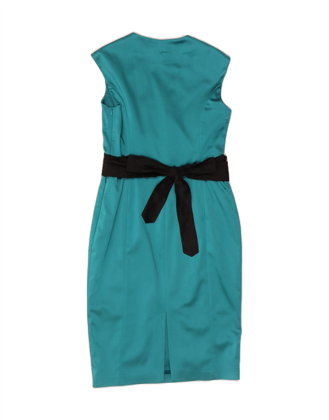 COAST Womens Sleeveless Sheath Dress UK 2 Medium Turquoise Acetate Vintage Coast and Second-Hand Coast from Messina Hembry 