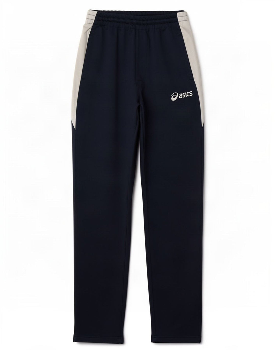 Asics Mens Tracksuit Trousers Small Navy Blue Colourblock Polyester