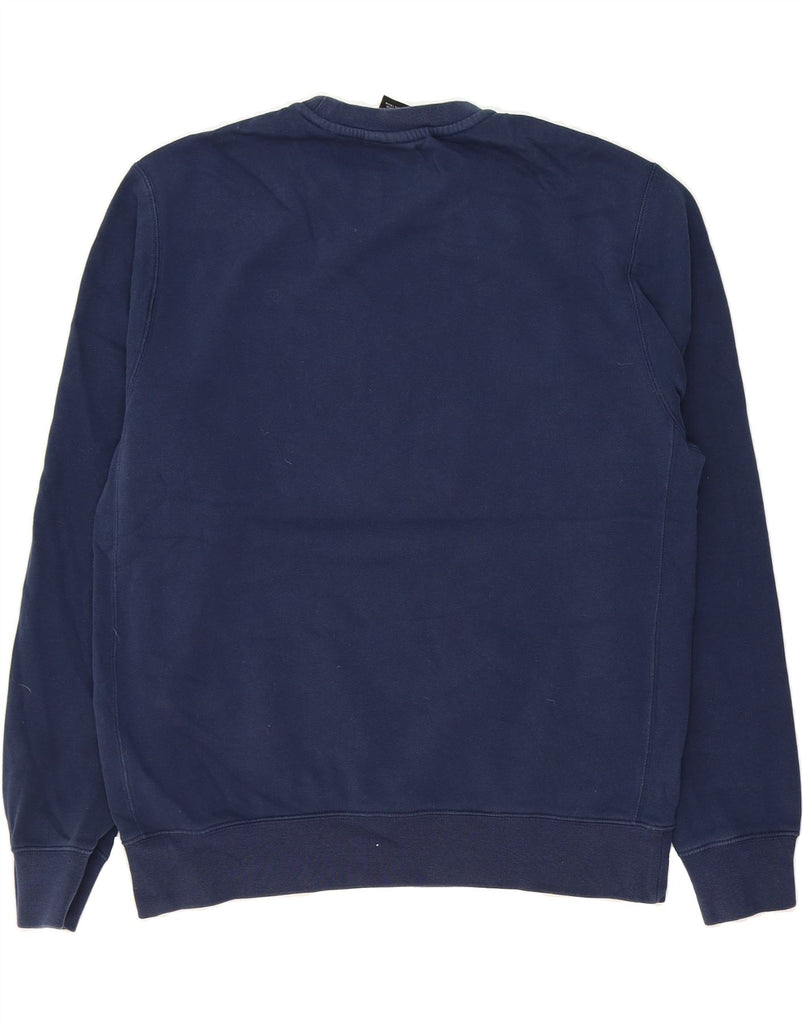 NIKE Mens Dunwoody Graphic Sweatshirt Jumper Medium Navy Blue Cotton Vintage Nike and Second-Hand Nike from Messina Hembry 