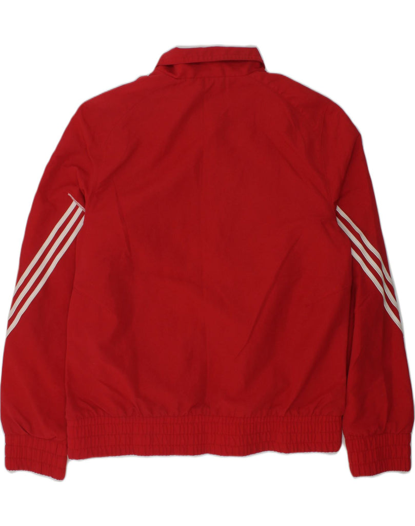 ADIDAS Girls Tracksuit Top Jacket 11-12 Years Red Polyester | Vintage Adidas | Thrift | Second-Hand Adidas | Used Clothing | Messina Hembry 