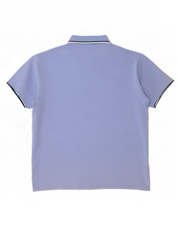 Champion Mens Polo Shirt 2XL Blue Striped