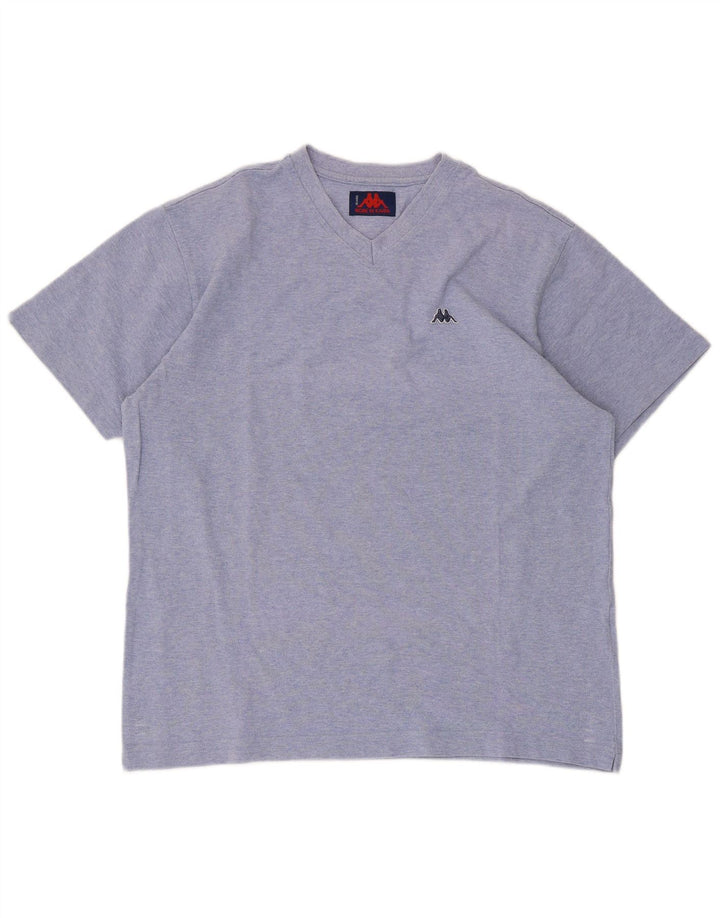 Kappa Mens Short Sleeve T-Shirt Top Large Blue Cotton