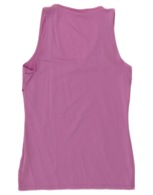 Fila Womens Graphic Vest Top UK 12 Medium Pink Nylon