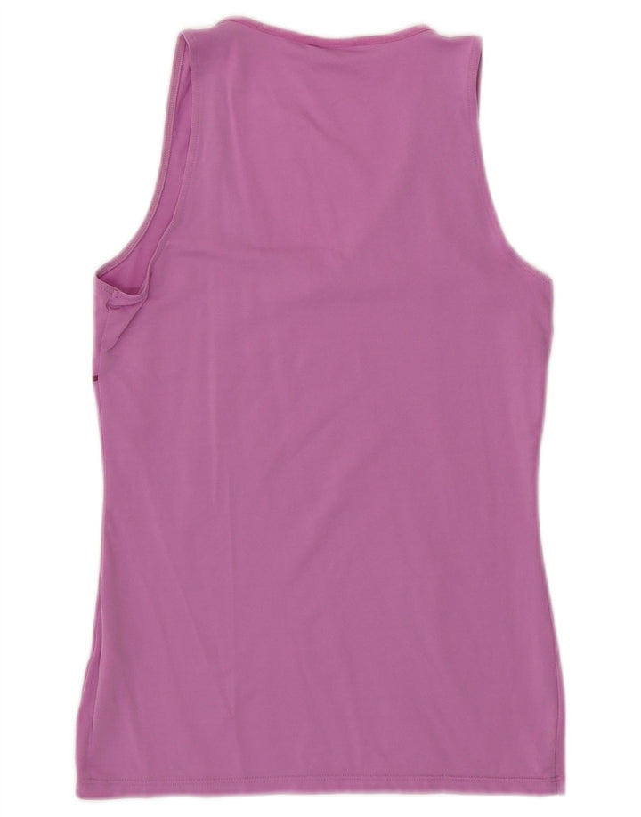 Fila Womens Graphic Vest Top UK 12 Medium Pink Nylon