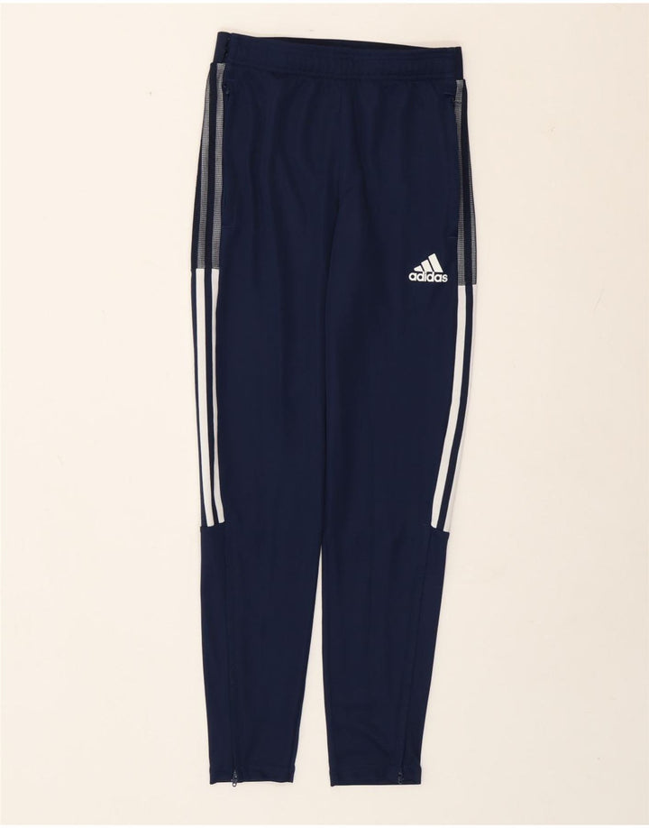 Adidas Womens Aeroready Tracksuit Trousers UK 8 Small  Navy Blue Polyester