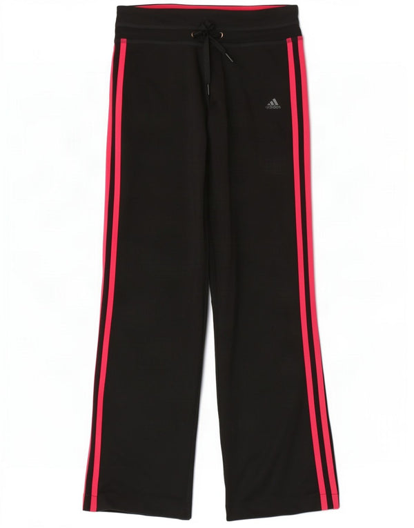 Adidas Womens Climalite Tracksuit Trousers UK 4/6 XS Black Polyester