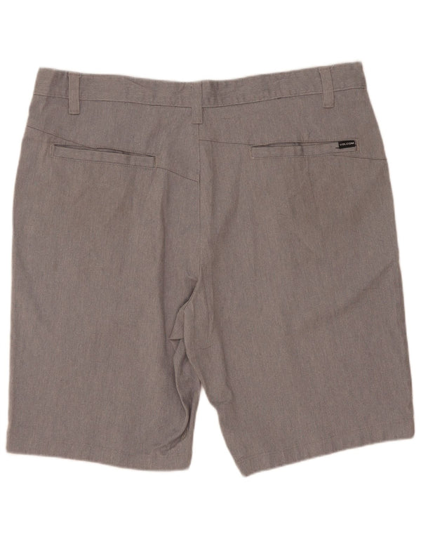Volcom Mens Chino Shorts W38 XL Grey Cotton