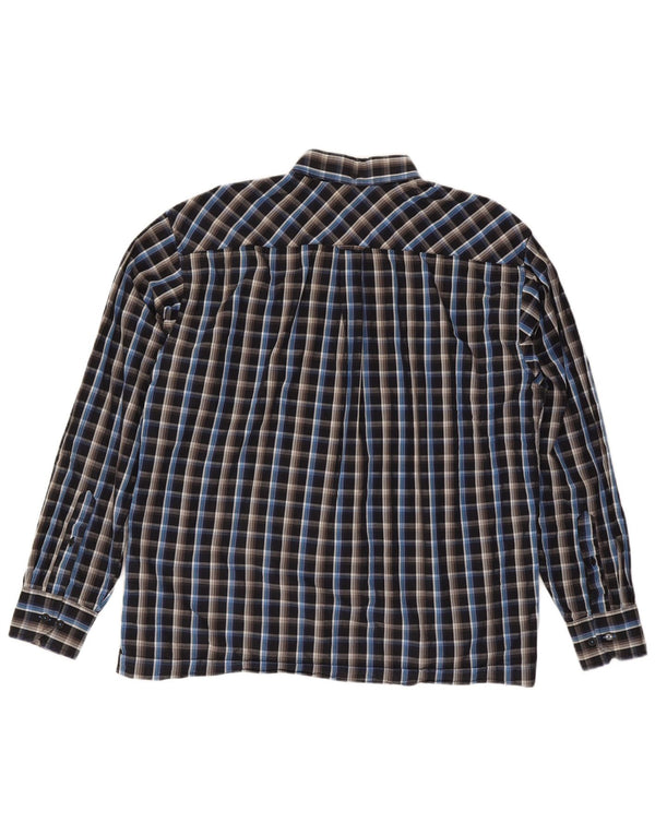 Ben Sherman Mens Shirt 2XL Black Check Cotton