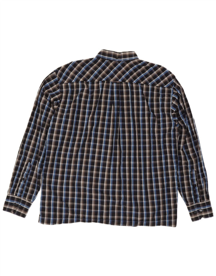 Ben Sherman Mens Shirt 2XL Black Check Cotton