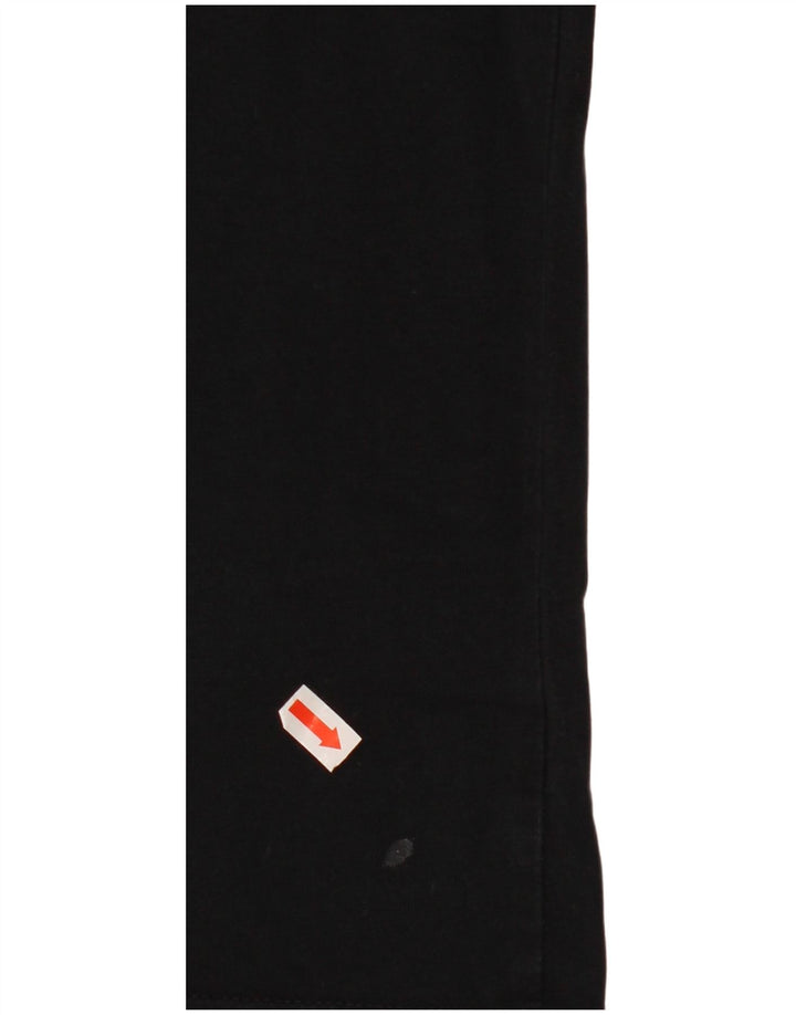 DIESEL Womens Graphic T-Shirt Top UK 14 Medium Black Cotton